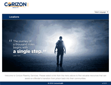 Tablet Screenshot of corizonreentry.com